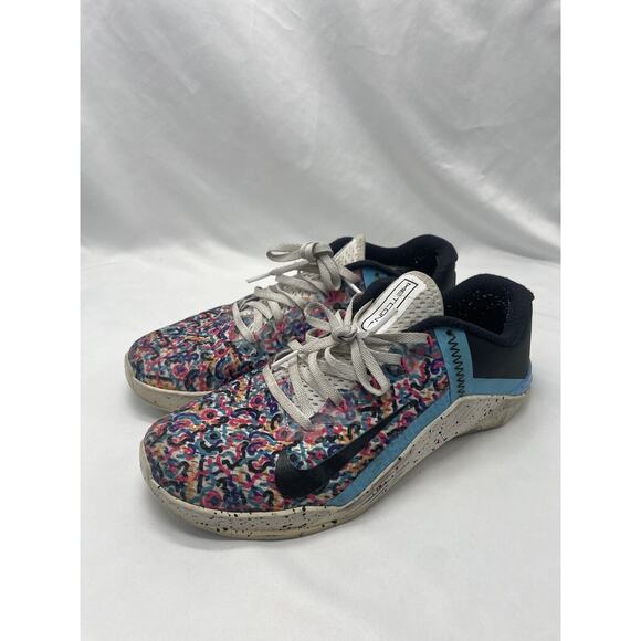 Nike Metcon 6 Womens 10 Black Colorful Shoes Sneakers Athletic Training Running - Picture 1 of 11